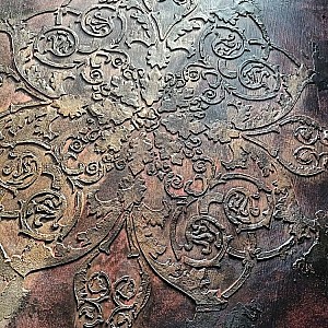 Трафарет - Цветок папоротника - Фотография интерьере 2