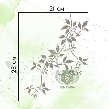 Трафарет - Клематисы набор малый Трафарет - Клематисы набор малый