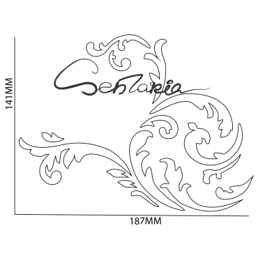 Трафарет - Изабелла вензеля Трафарет - Изабелла вензеля