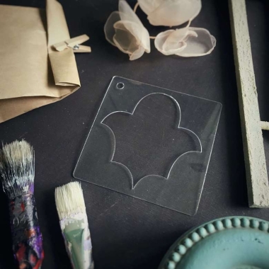 Трафарет - Лилия фрагмент Трафарет - Лилия фрагмент